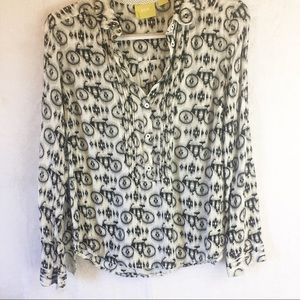 Maeve Anthropologie Bicycle Long Sleeve Size 4